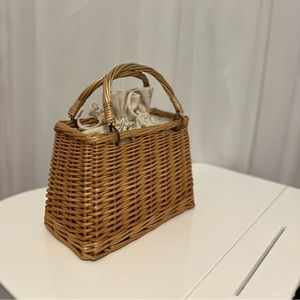 Little girls rattan purse
